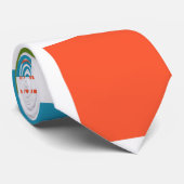 Abstracte rechthoeken en lijnen stropdas (Opgerold)