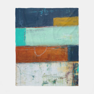 Abstracte rechthoeken fleece deken