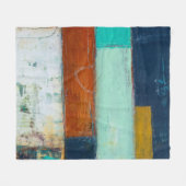 Abstracte rechthoeken fleece deken (Voorkant (Horizontaal))