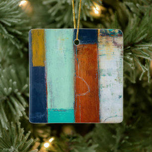 Abstracte rechthoeken keramisch ornament