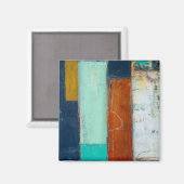 Abstracte rechthoeken magneet (Voorkant / Achterkant)