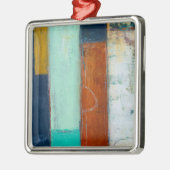 Abstracte rechthoeken metalen ornament (Links)