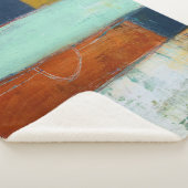 Abstracte rechthoeken sherpa deken (3/4)