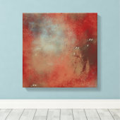 Abstracte Red Blue Art Canvas Afdruk (Insitu (Houten vloer))
