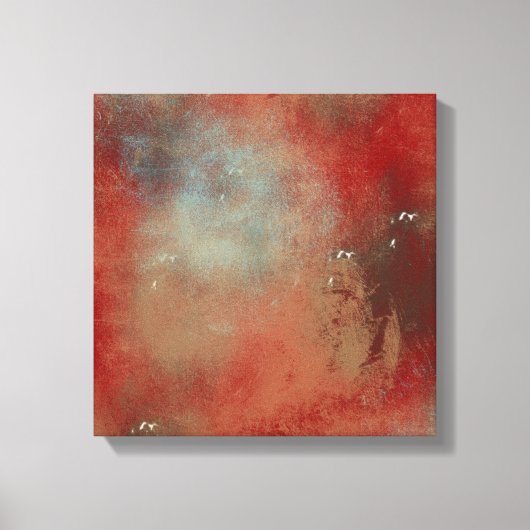 Abstracte Red Blue Art Canvas Afdruk (Voorkant)