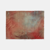 Abstracte Red Blue Art Fleece Deken (Voorkant (Horizontaal))