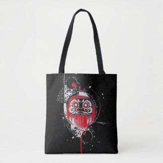 Abstracte Red Daruma Canvas tas