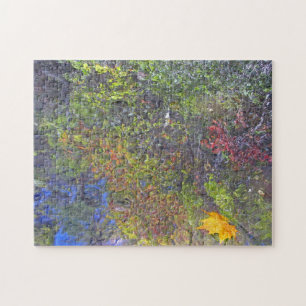 Abstracte reflectiepuzzel legpuzzel