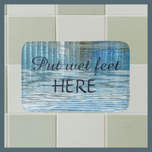 Abstracte Reflection Funny Plush Bath Mat