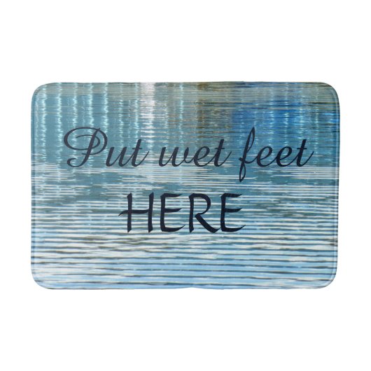 Abstracte Reflection Funny Plush Bath Mat (Voorkant)