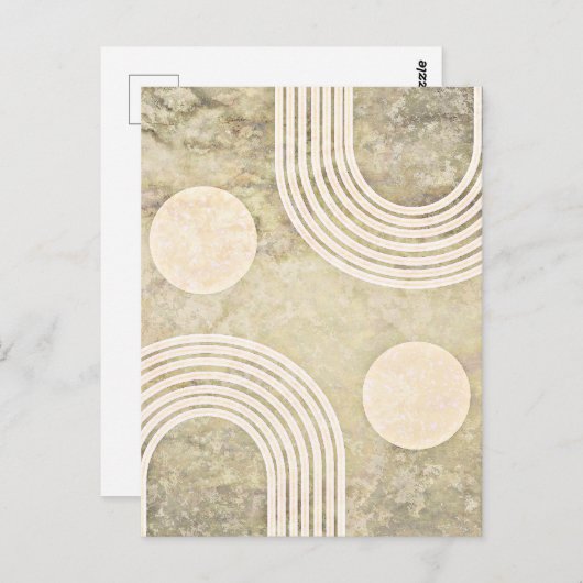 Abstracte Regenboog, Boheemse kunst, Briefkaart (Voorkant / Achterkant)