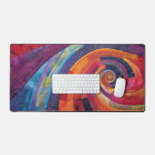 Abstracte regenboog bureaumat (Keyboard & Muis)