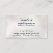 Abstracte regenboog Gingko Tree Visitekaartje (Achterkant)