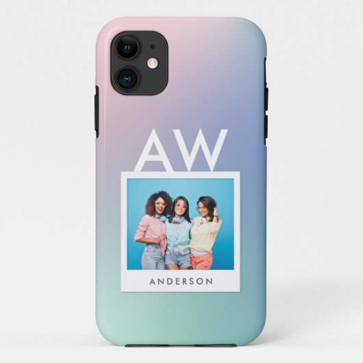 Abstracte regenboog gradiënt beste vrienden foto Case-Mate iPhone case (Achterkant)