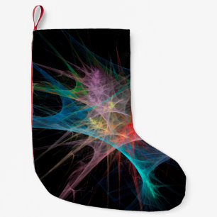 Abstracte Regenboog Ijs Kunst Kleine Kerstsok