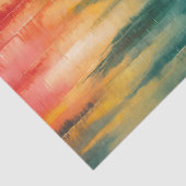 Abstracte Regenboog Kleuren Horizon Art Decoupage Tissuepapier (Detail)