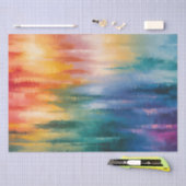 Abstracte Regenboog Kleuren Horizon Art Decoupage Tissuepapier (Craft)