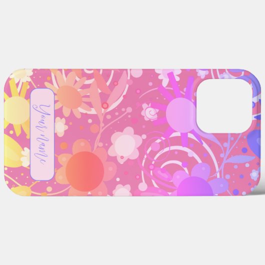 Abstracte Regenboog Kleurrijke Modern Gepersonalis Case-Mate iPhone Case (Achterkant (horizontaal))