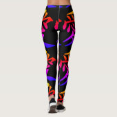 Abstracte regenboog leggings (Achterkant)