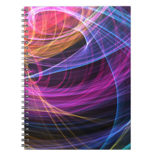 Abstracte Regenboog lichten vortex lichten Notitieboek