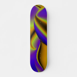 Abstracte regenboog skateboard