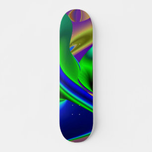 Abstracte regenboog skateboard