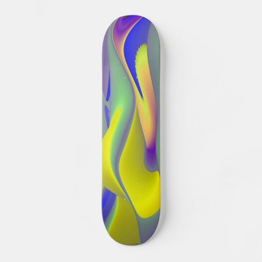Abstracte regenboog skateboard (Voorkant)
