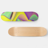 Abstracte regenboog skateboard (Horizontaal)