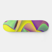 Abstracte regenboog skateboard (Horizontaal)
