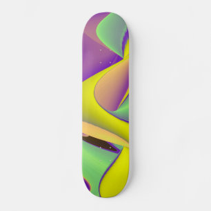 Abstracte regenboog skateboard