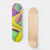 Abstracte regenboog skateboard (Voorkant)