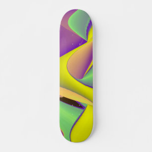 Abstracte regenboog skateboard