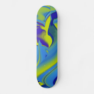 Abstracte regenboog skateboard