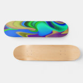 Abstracte regenboog skateboard (Horizontaal)
