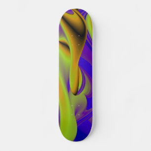 Abstracte regenboog skateboard