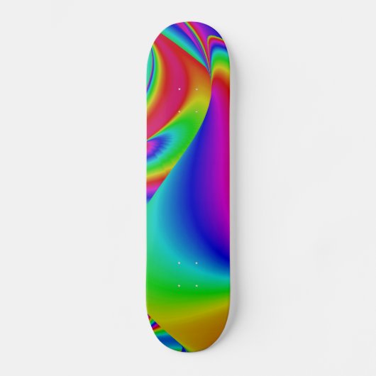 Abstracte regenboog skateboard (Voorkant)