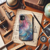 Abstracte Regenboog Swirls en Sparkles Case-Mate iPhone Case