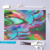 Abstracte regenboog tissuepapier (Craft)