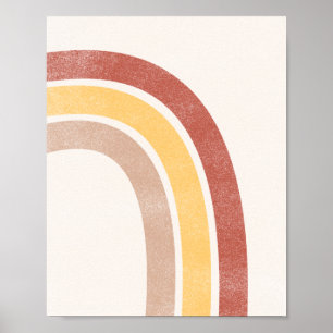Abstracte regenboog uit het midden van de eeuw poster