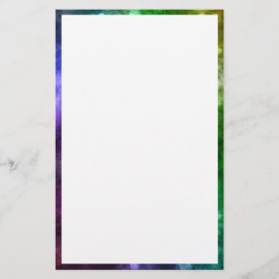 Abstracte regenboogbokeh briefpapier