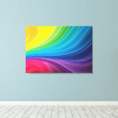 Abstracte regenboogdraden afdrukken (Insitu (Houten vloer))