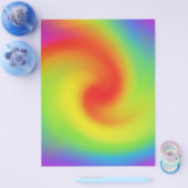 Abstracte regenbooggolfkunst kool flyer (Enkel)