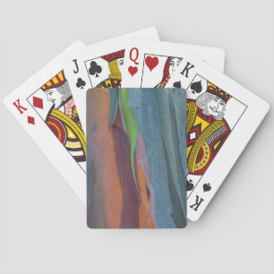 Abstracte Regenbooggomboom Pokerkaarten