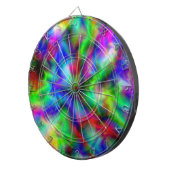 Abstracte regenboogkleuren dartbord (Voorkant Rechts)