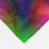 Abstracte regenboogkleuren fleece deken (Hoek)