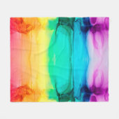 Abstracte regenboogkleurige achtergrond, behang. fleece deken (Voorkant (Horizontaal))