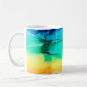 Abstracte regenboogkleurige achtergrond, behang. M Koffiemok