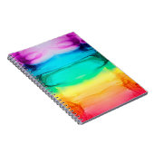 Abstracte regenboogkleurige achtergrond, behang. notitieboek (Rechterzijde)