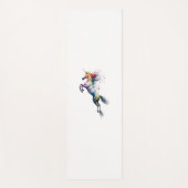 Abstracte regenboogkleurige waterverf van een eenh yogamat (Voorkant)