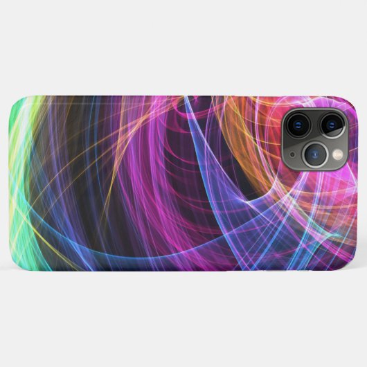 Abstracte regenbooglichten vortexlichten Case-Mate iPhone case (Achterkant (horizontaal))